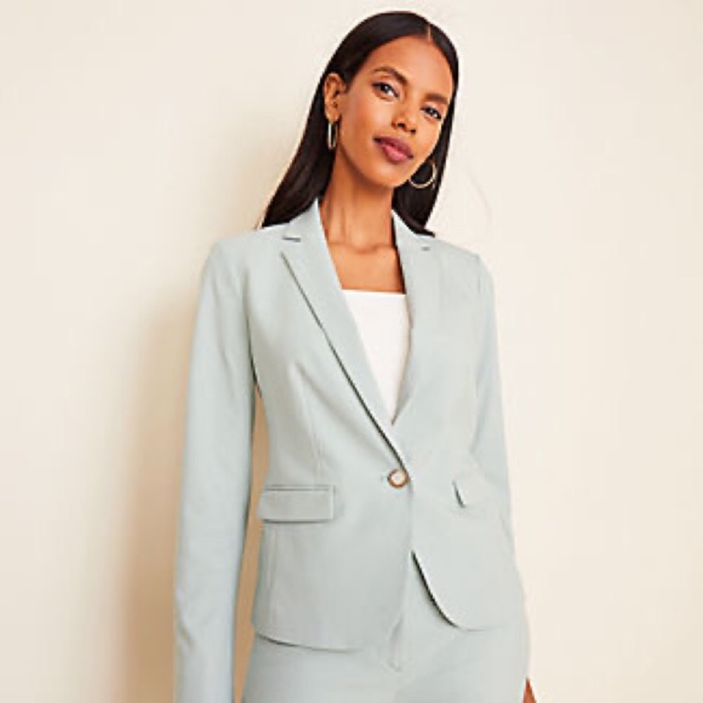 One Button Blazer in End on End | NWT